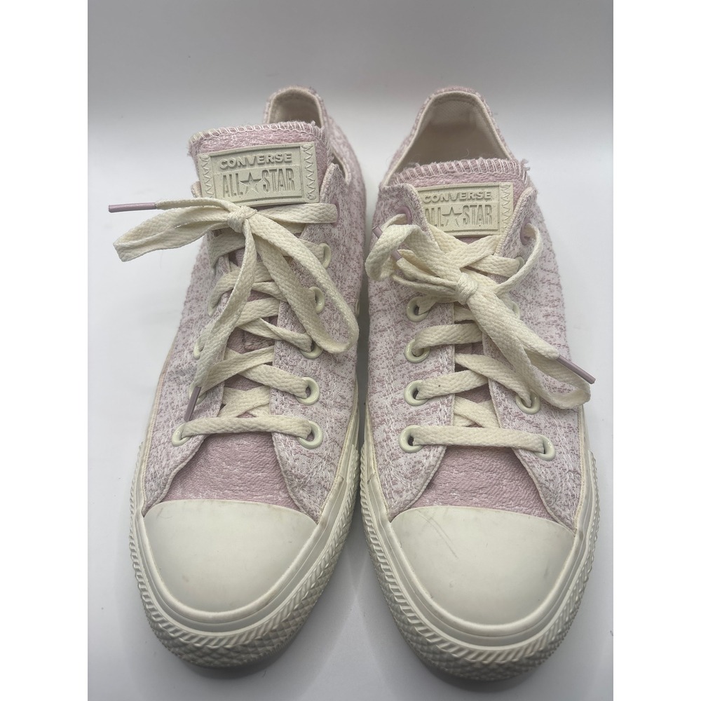 Converse Chuck Taylor All Star Pink Boucle Low Top Sneakers 571356F Womens 8 - Picture 1 of 6